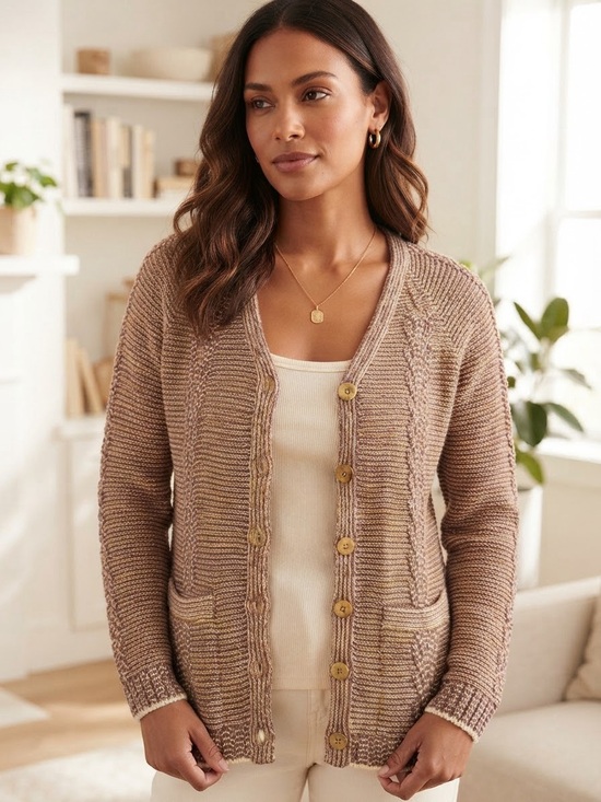 St John Sport Sweaters - NWT ST. JOHN SPORT Button-Up Cable Cardigan Sweater